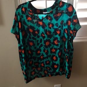 Cabi leopard print blouse